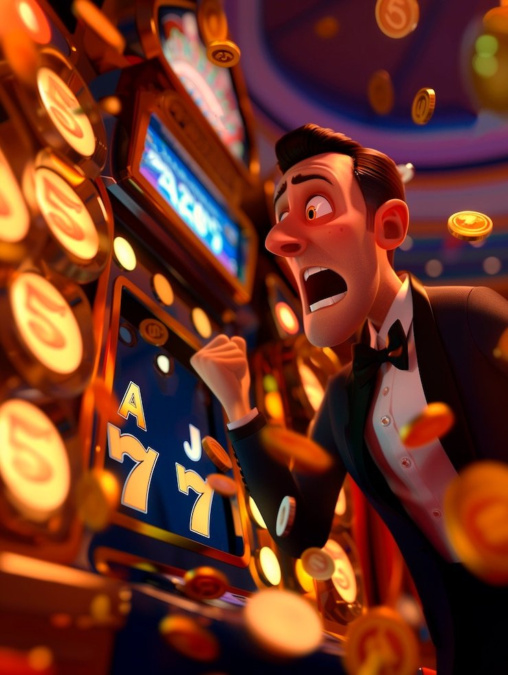 Meja roulette kasino langsung dengan roda yang berputar pada sesi taruhan